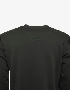 Kenzo Khaki Dual-Fabric Sweatshirt Clothing