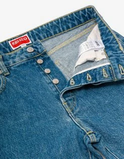 Kenzo Clothing Light Blue Bara Slim Fit Jeans