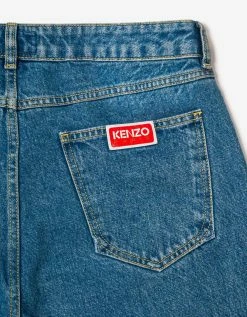 Kenzo Clothing Light Blue Bara Slim Fit Jeans