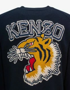 Kenzo Midnight Blue Varsity Sweater Clothing