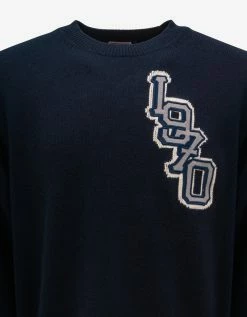 Kenzo Midnight Blue Varsity Sweater Clothing