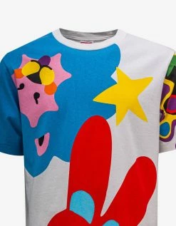 Off White 'Kenzoo' Oversized T-Shirt Clothing