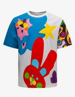 Off White 'Kenzoo' Oversized T-Shirt Clothing