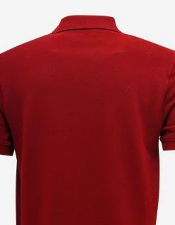 Kenzo Red Boke Flower Crest Logo Polo T-Shirt Clothing