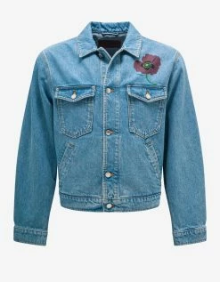 Sky Blue Kenzo Poppy Denim Jacket