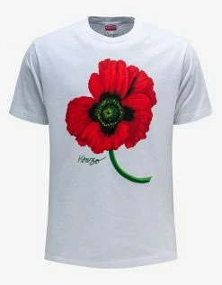 White Kenzo Poppy T-Shirt