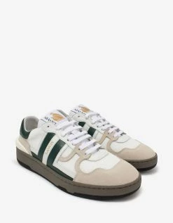 Lanvin Clay White & Green Tennis Trainers Footwear