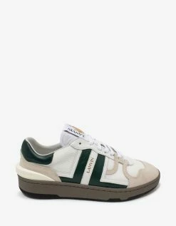 Lanvin Clay White & Green Tennis Trainers Footwear