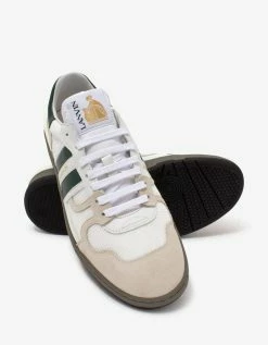 Lanvin Clay White & Green Tennis Trainers Footwear