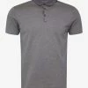 Lanvin Grey Grosgrain Collar Polo T-Shirt Clothing