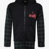 Top 10 β Marcelo Burlon Black Hoodie With Check π Shirt Inserts Clothing β 2 Marcelo Burlon Black Hoodie With Check Shirt Inserts Clothing