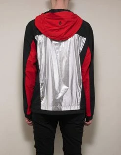 Marcelo Burlon Chicago Bulls Panelled Windbreaker