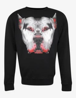 Marcelo Burlon Dogo Print Black Sweatshirt Clothing