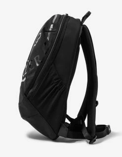 Moncler Black Cut Logo Backpack Accessories