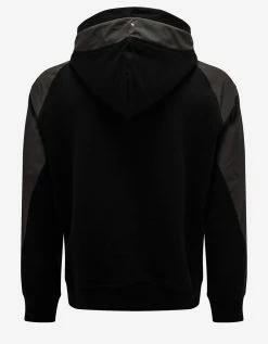Moncler Black Panelled Logo Hoodie