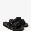 Moncler Black Slideworks Sandals