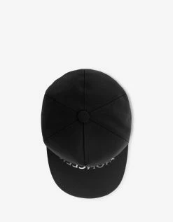 Moncler Accessories Black Softshell Logo Baseball Cap