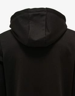 Moncler Black Tricolour Band Zip Hoodie
