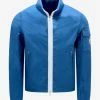 Moncler Clothing Brize Blue Ripstop Cotton Jacket