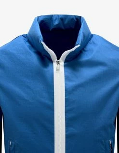 Moncler Clothing Brize Blue Ripstop Cotton Jacket