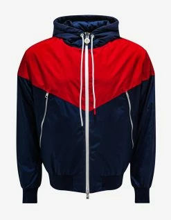 Moncler Bukret Navy Blue Rain Jacket Clothing