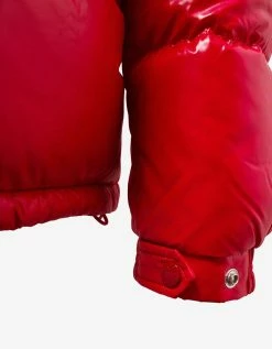 Moncler Ecrins Red Nylon Down Jacket