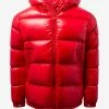 Moncler Ecrins Red Nylon Down Jacket