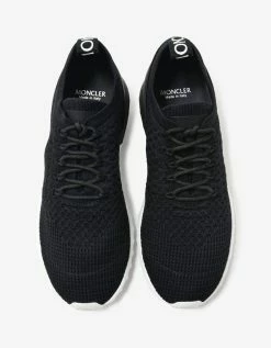Moncler Emilien Black Stretch-knit Trainers