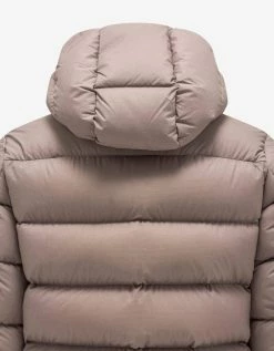 Moncler Clothing Giraud Beige Nylon Down Jacket