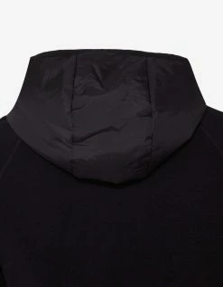 Moncler Grenoble Black & Blue Hooded Fleece Sweatshirt Clothing