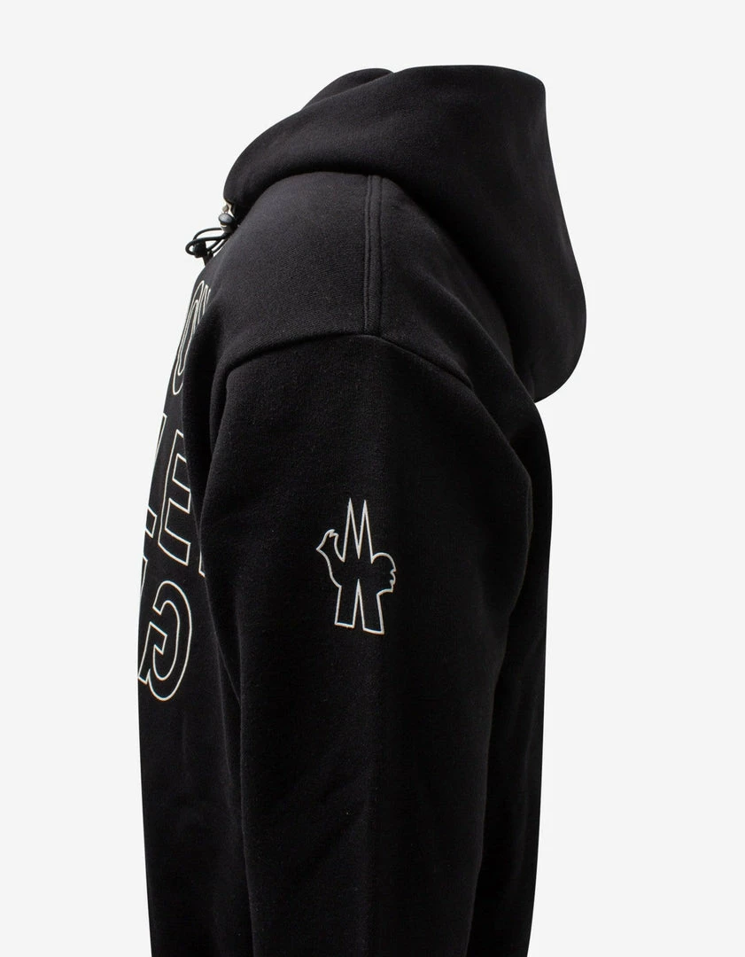 Top 10 ✔️ Moncler Grenoble Black Mirrored Logo Print Hoodie Clothing ⌛ 5 Moncler Grenoble Black Mirrored Logo Print Hoodie Clothing