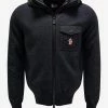 Moncler Grenoble Dark Grey Nylon Panel Cardigan
