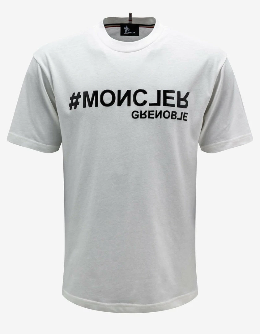 Promo 👏 Moncler Grenoble Clothing White Après-Ski T-Shirt 🔔 3 Moncler Grenoble Clothing White Après-Ski T-Shirt