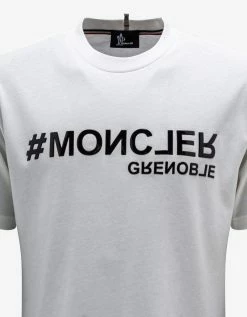 Promo 👏 Moncler Grenoble Clothing White Après-Ski T-Shirt 🔔 11 Moncler Grenoble Clothing White Après-Ski T-Shirt