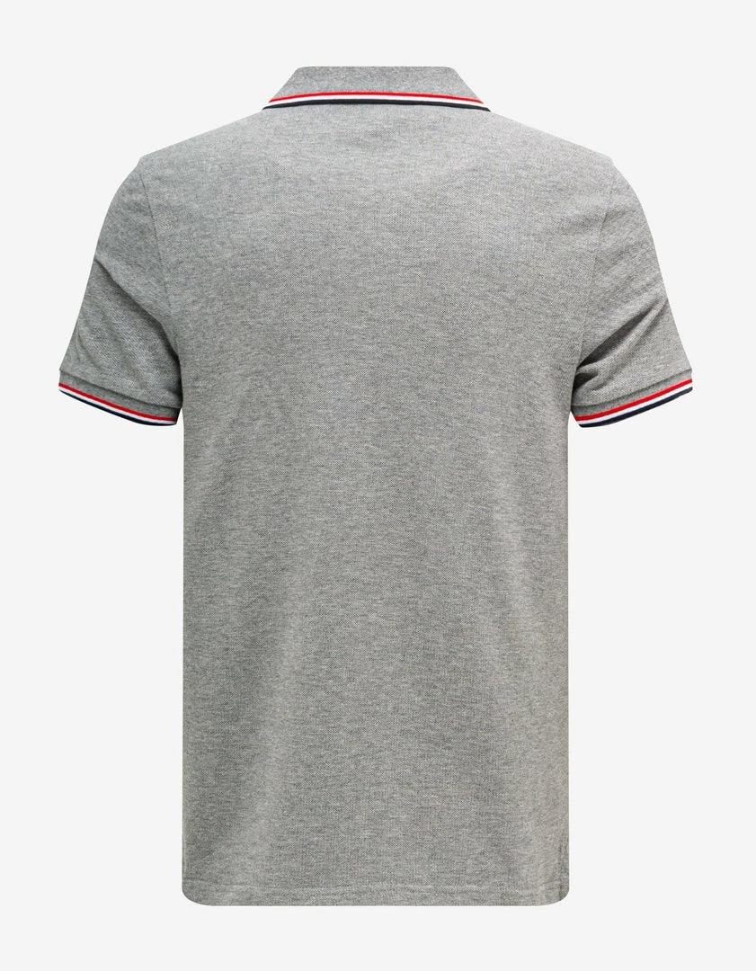 Brand new ๐คฉ Moncler Grey Tricolour Trim Polo T-Shirt Clothing โ 4 Moncler Grey Tricolour Trim Polo T-Shirt Clothing