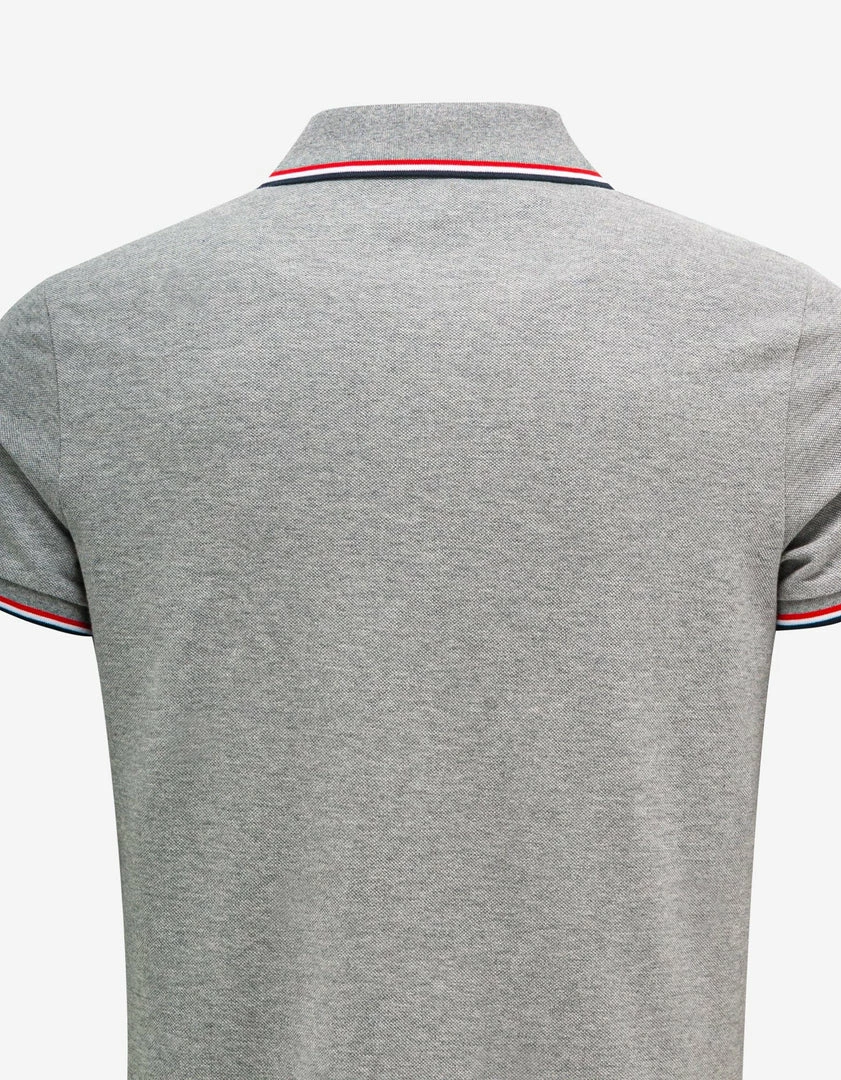 Brand new ๐คฉ Moncler Grey Tricolour Trim Polo T-Shirt Clothing โ 6 Moncler Grey Tricolour Trim Polo T-Shirt Clothing
