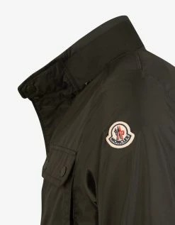 Moncler Coats And Jackets Lez Khaki Nylon Field Jacket
