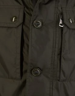 Moncler Coats And Jackets Lez Khaki Nylon Field Jacket