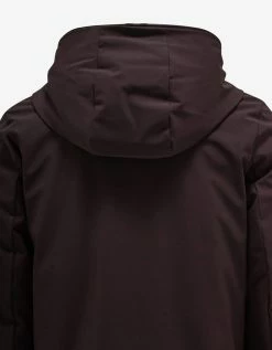 Moncler Coats And Jackets Lioret Maroon Nylon Down Jacket