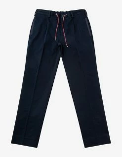 Moncler Navy Blue Tricolour Chino Trousers