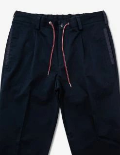 Moncler Navy Blue Tricolour Chino Trousers