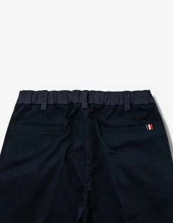 Moncler Navy Blue Tricolour Chino Trousers