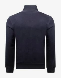 Moncler Navy Blue Tricolour Trim Track Jacket