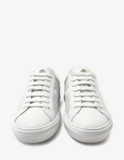 Moncler New Monaco White Perforated Trainers