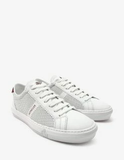 Moncler New Monaco White Perforated Trainers