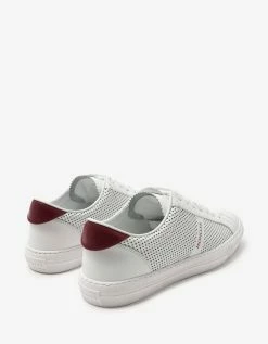 Moncler New Monaco White Perforated Trainers