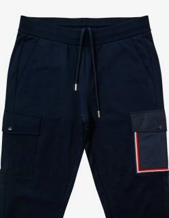 Moncler Night Blue Cargo Sweat Pants Clothing