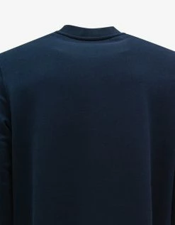 Moncler Clothing Night Blue Maxi Logo Sweatshirt