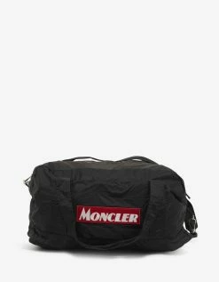 Moncler Nivelle Black Nylon Logo Holdall Accessories
