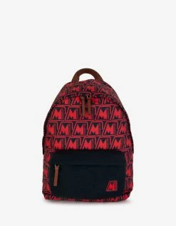 Moncler Pierrick Red Logo Backpack Accessories